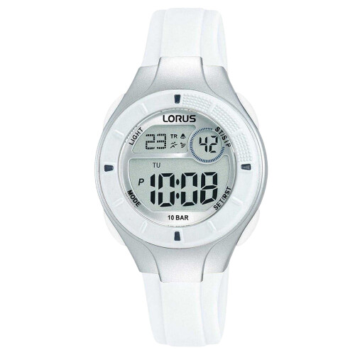 Lorus (One Size, White) Lorus Childrens/Kids Rubber Digital Watch