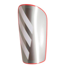 (XL, Grey/Red) Adidas Unisex Adult League 3 Stripes Shin Guards