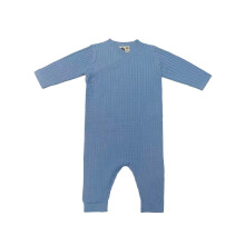 (0-3 Months, Blue) Pretty Green Baby Cable Knit Long-Sleeved Sleepsuit