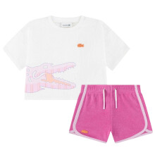 Lacoste Baby Big Logo Cotton T-Shirt & Shorts Set