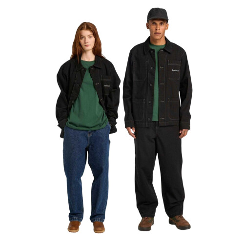 Timberland (XL, Black) Timberland Mens Canvas Overshirt 2