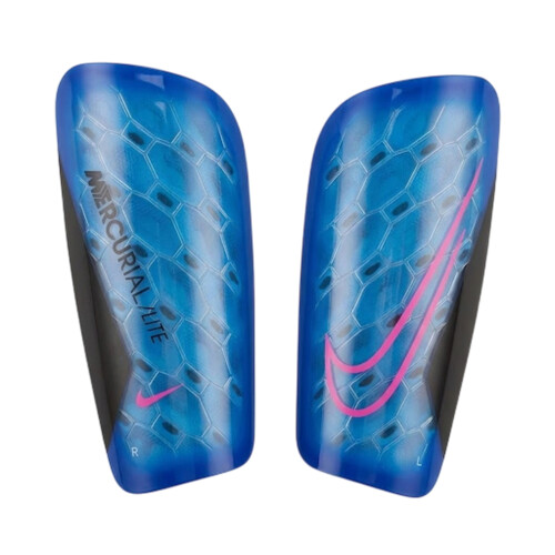 Nike (XS, Blue/Black) Nike Mercurial Lite Shin Guards Set 1