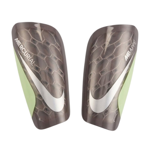 Nike (XS, Beige/Green) Nike Mercurial Lite Shin Guards Set 1
