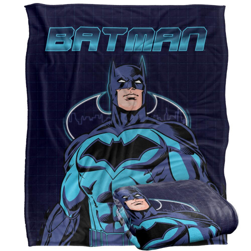 Batman (36in x 58in, Multicoloured) Batman Cityscape Blanket 2
