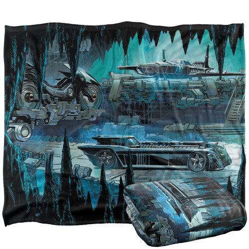 Batman (58in x 36in, Multicoloured) Batman Vehicles Blanket 2