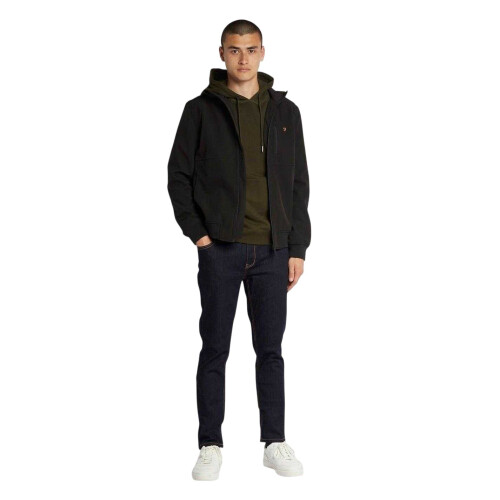 Farah (M, Black) Farah Mens Softshell Hooded Jacket 2