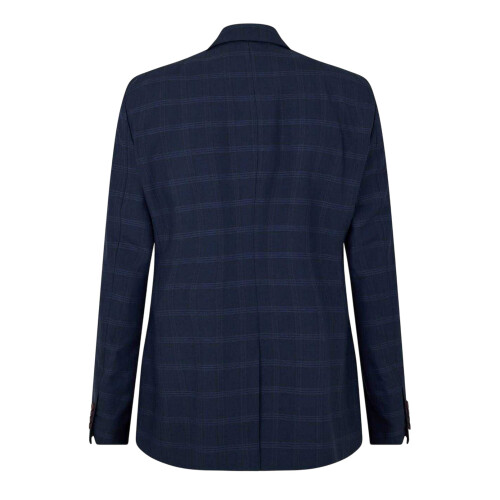 Ted Baker (44 in, Navy) Ted Baker Mens Rust Plaid Flap Pocket Suit Jacket 1