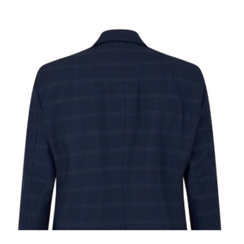 Ted Baker (42 in, Navy) Ted Baker Mens Rust Plaid Flap Pocket Suit Jacket 1