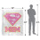 Superman (58in x 36in, Multicoloured) Superman Mom Logo Blanket 5