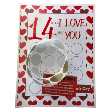 Valentine's Scratch-Off Cards 14 Things I Love About You