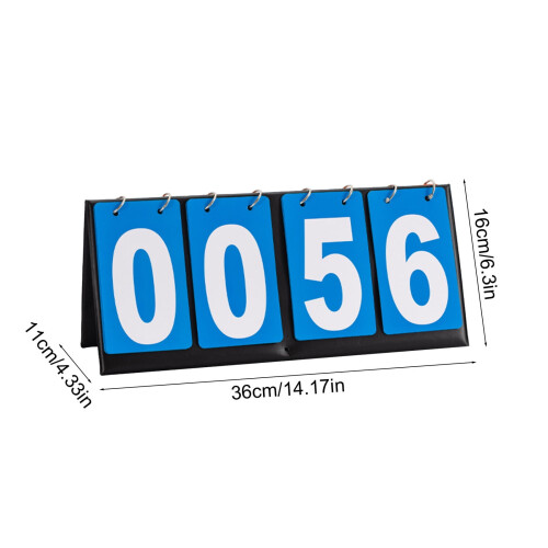 Portable Waterproof Flip Scoreboard PU Leather 2-Side 2