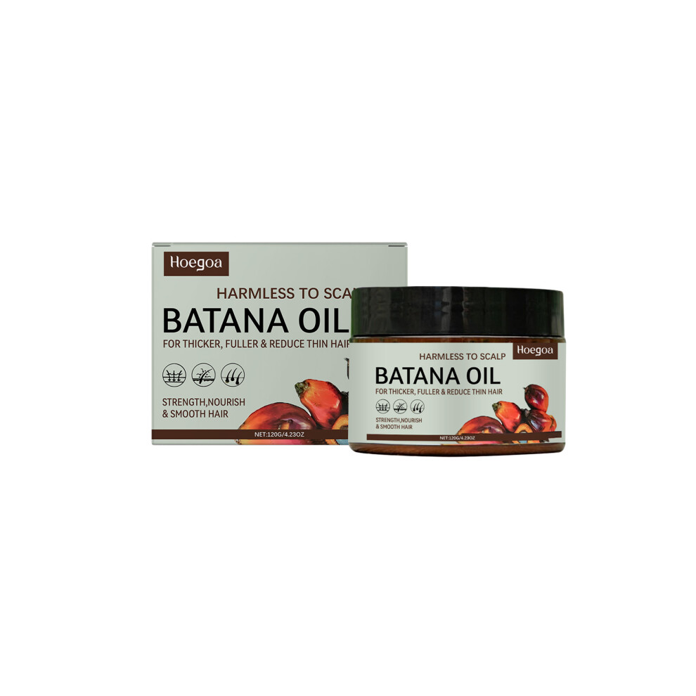 (120g) HOEGOA Batana Hair Cream gently nourishes the scalp, smoothes hair, improves frizzy hair, and provides moisturizing care