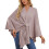 Women's Khaki Shawl Wrap Poncho Sweater Spring Fall Winter 2