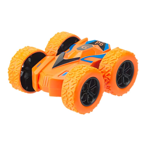 Double-Side Stunt Graffiti Car Toy with Rubber Tires and