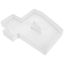 Number-Shaped Grazing Board Paper Mache White