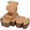 Brown Shipping Boxes 4x4x2 inch 40-Pack Tab Lock Tuck Top 1
