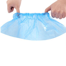 Non-Slip Shoe Covers Blue Waterproof Recyclable 100 Pcs