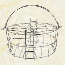 Silver 3-Layer Kitchen Steamer Rack Stand 1 Piece