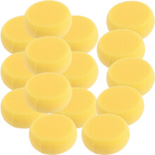 Yellow Round Cake Sponge Dish Sponges for Kids 15 Pcs
