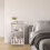 Slim White End Table with Magazine Rack 1 Piece 5