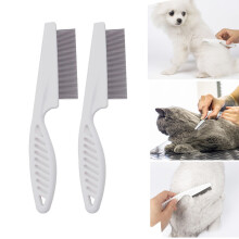 Pet Hair Grooming Comb Stainless Steel 2PCS