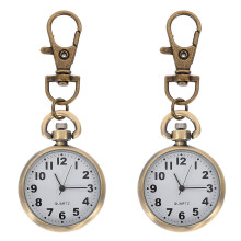 Pocket Watch Fob Keychain for Men and Nurses 2 Pcs