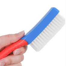Shoe Brush Soft Bristles Ergonomic Handle 16.5x3.5 cm