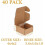 Brown Shipping Boxes 4x4x2 inch 40-Pack Tab Lock Tuck Top 2