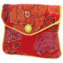 48-Piece Jewelry Silk Purse Bag Brocade Embroidery Bag Gift Bag, Various Colors