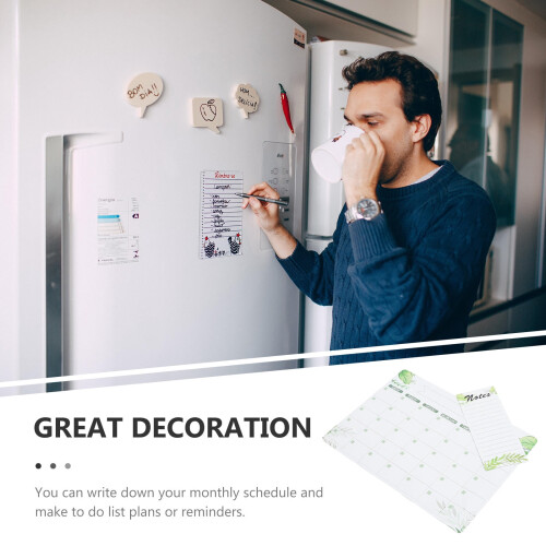 Refrigerator Decor Planner Erasable 25.0 x 10.0 in 1