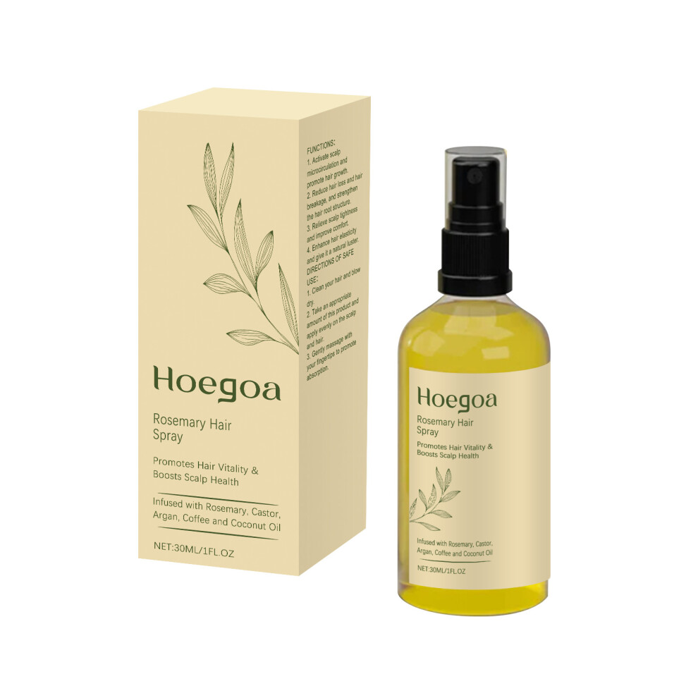 (30ml) HOEGOA Rosemary Hair Care Spray Nourishes, moisturizes, gently cares for the scalp, strong and silky hair care spray