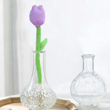 Soft Colorful Plush Flower Decor - 1 piece