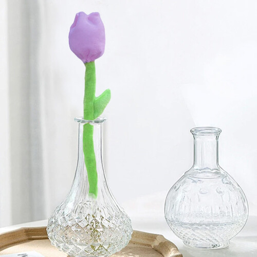 Soft Colorful Plush Flower Decor - 1 piece