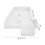 Number-Shaped Grazing Board Paper Mache White 8