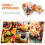 Number-Shaped Grazing Board Paper Mache White 3