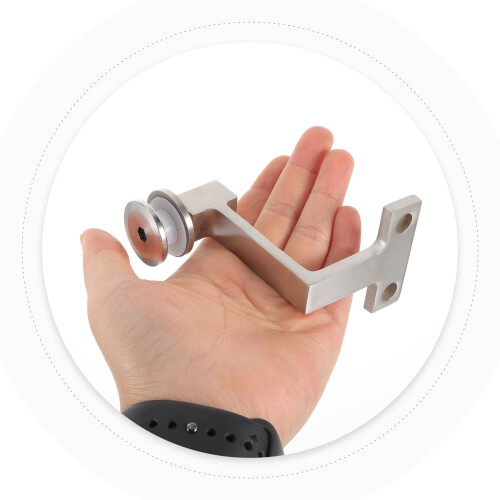 Stair Handrail Hardware Silver 1 Pack for Outdoor Glass 2