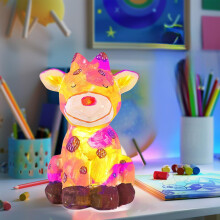 Paint-Your-Own Cow Lamp Kit for Ages 8–13 with Paint