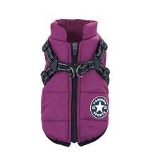 Winter Dog Jacket Fleece-Lined Waterproof Windproof with