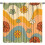 Retro Floral Curtains Boho Daisy Print 63" W x 63" L 1