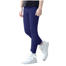 Girls Leggings Solid Color Snug Fit Elastic Waist 140 cm