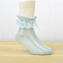 Tao toddler girls dress socks cotton ruffle lace 3 pairs
