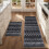 Non-Slip Kitchen Runner Rug Set Dark Blue Black 2-Piece 1