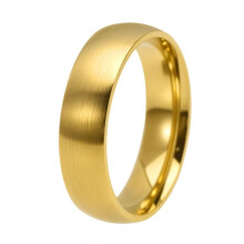 Stainless Steel Arc Ring Gold Size 16