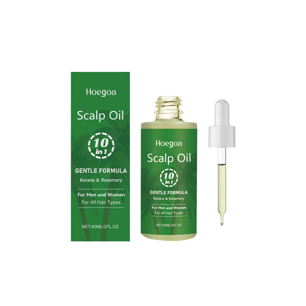 (60ml) HOEGOA rosemary hair care essential oil mildly moisturizes and cares for smooth hair, aromatic hair care essential oil