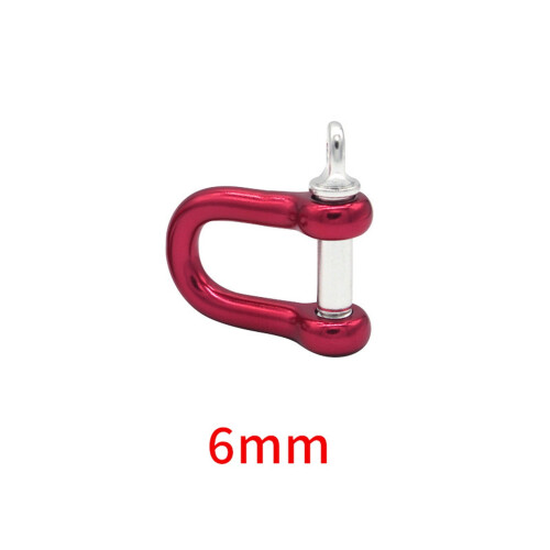 Stainless Steel D-Shaped Bow Shackle Heavy Duty Red 1
