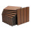 Interlocking Deck Tiles Teak Style 30x30 cm 2