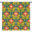 Floral Curtains Retro 70s Geometric Minimalist 2 Panels 1