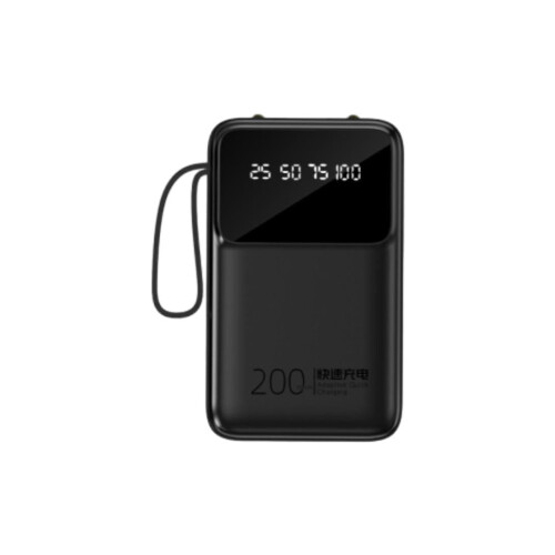 Portable Power Bank 5000mAh with Display, Cable, Lanyard