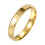Stainless Steel Double Beveled Ring Gold Size 7 1