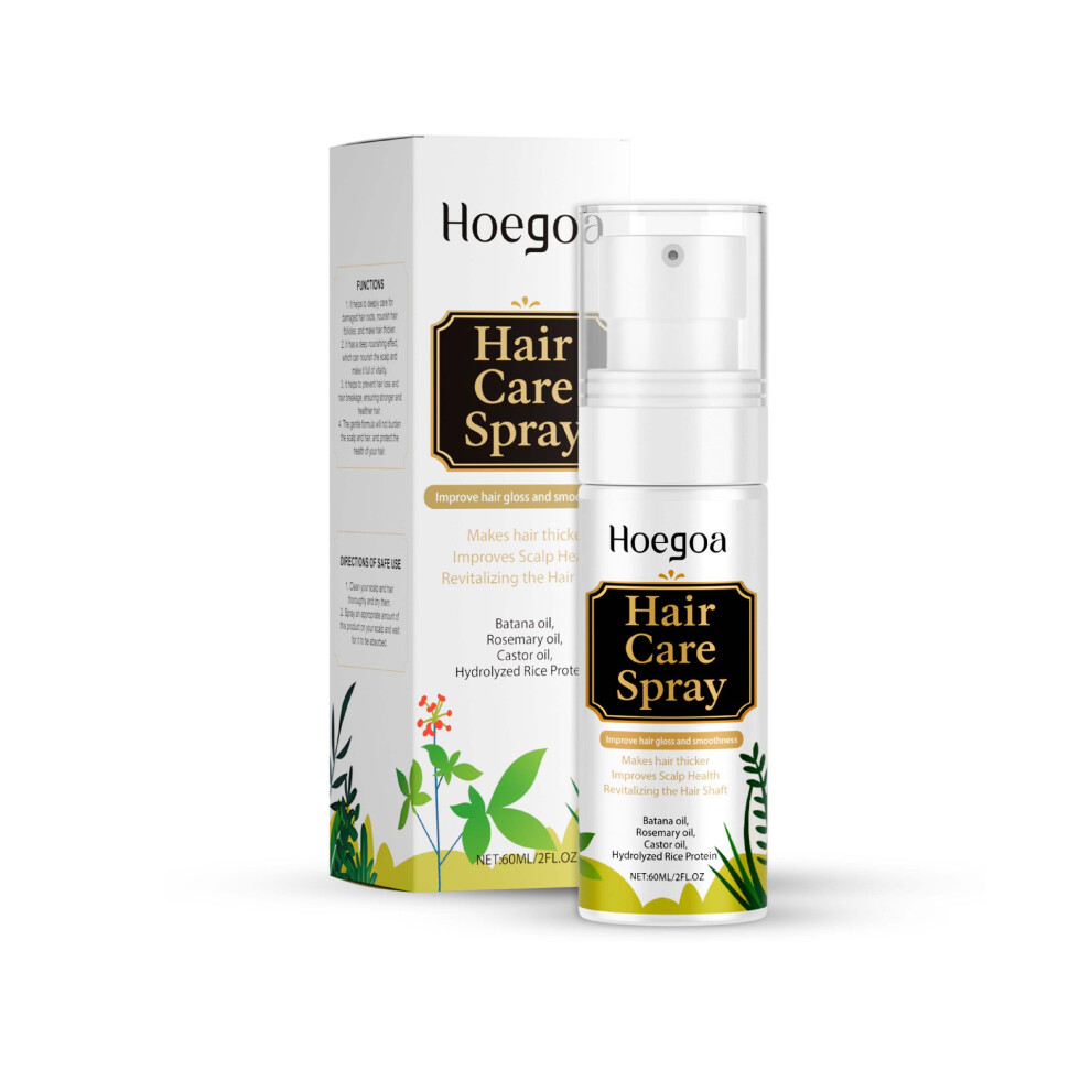(60ml) HOEGOA Hair Care Spray Mildly nourishes, moisturizes, and smoothes hair, ends, and ends. Hair Care Spray